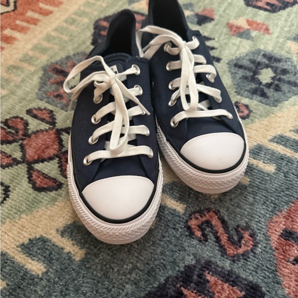 Classic Navy Converse Sneakers - Picture 1 of 4